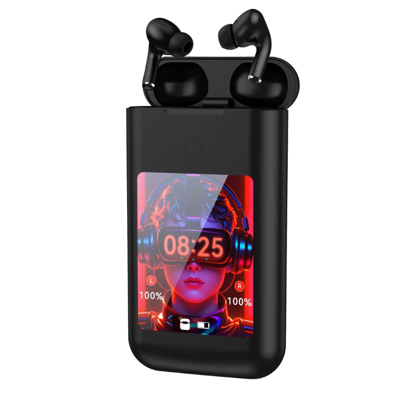 TF20 Box 3in1 Earbuds With Power Bank & Multimedia Display